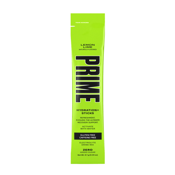 Prime Hydration Sticks Lemon Lime - 9.3g - Greens Essentials