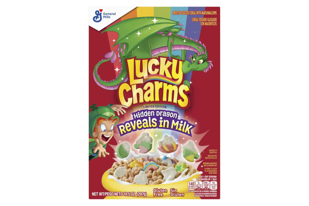 General Mills Lucky Charms Hidden Dragon Reveals in Milk - 297g