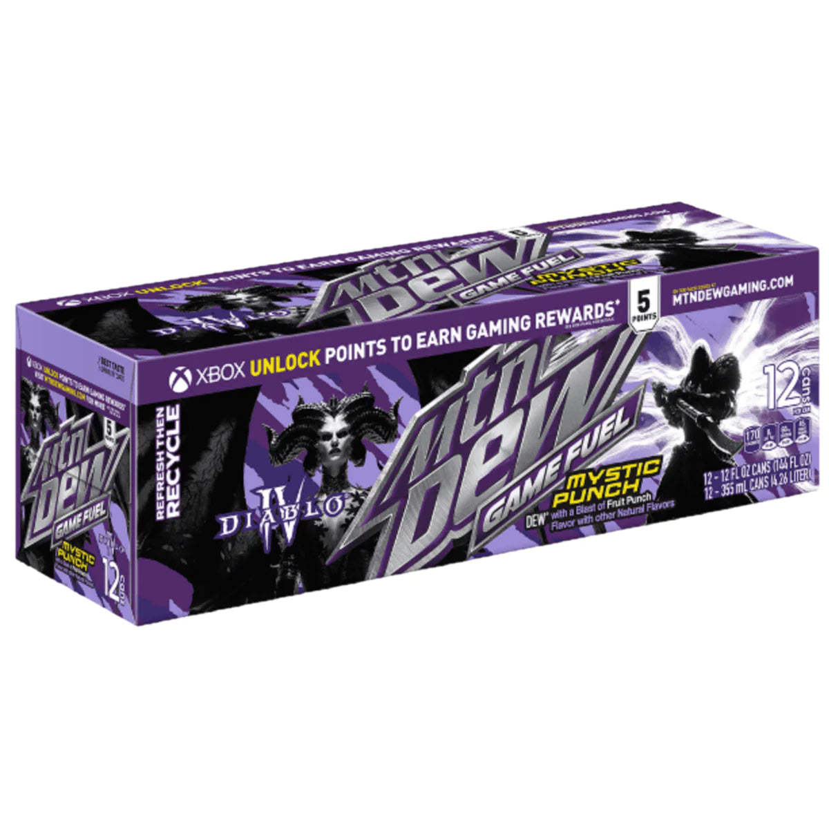 Mountain Dew Game Fuel Mystic Punch - 355ml-Case of 12