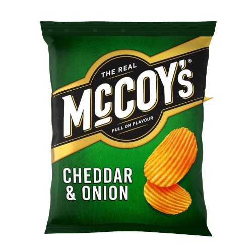 McCOY's Cheddar & Onion Crisps - 65g