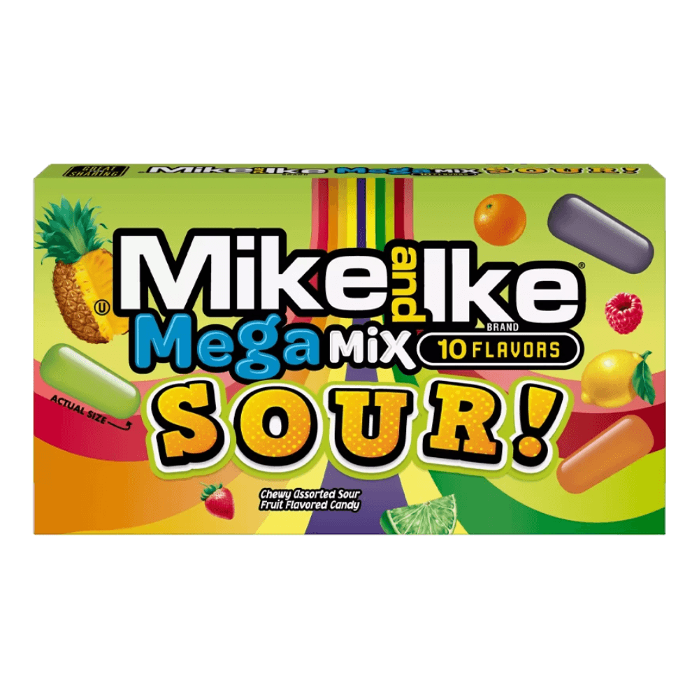 Mike & Ike Mega Mix Sour Theatre Box - 120g - Greens Essentials