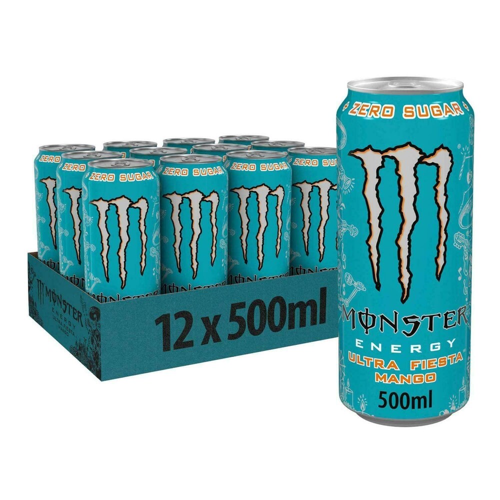 Monster Energy Drink Ultra Fiesta Mango - 500ml - Case of 12