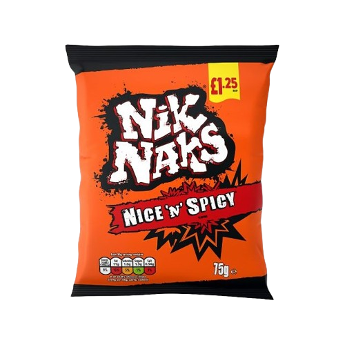 Nik Naks Nice'N' Spicy Crisps - 75g