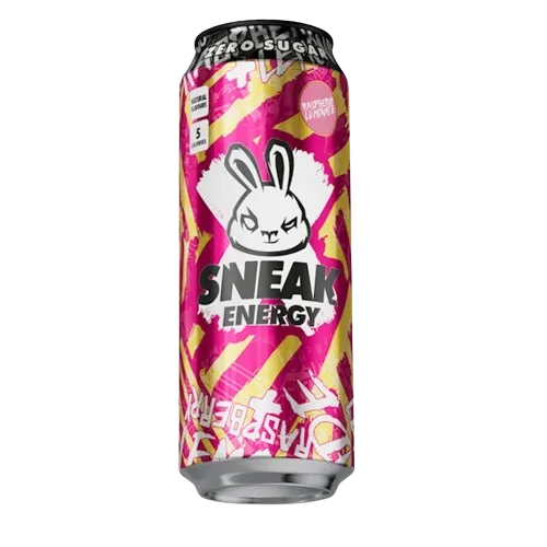 Sneak Energy Raspberry Lemonade Cans - 500ml