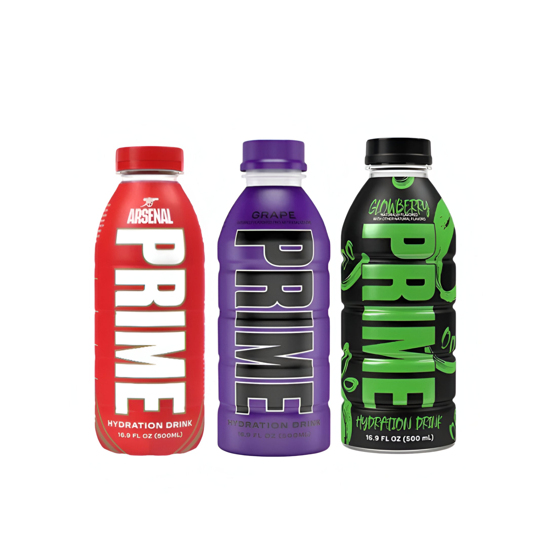 Prime Hydration Arsenal Football Club Bottle X Glowberry x Grape