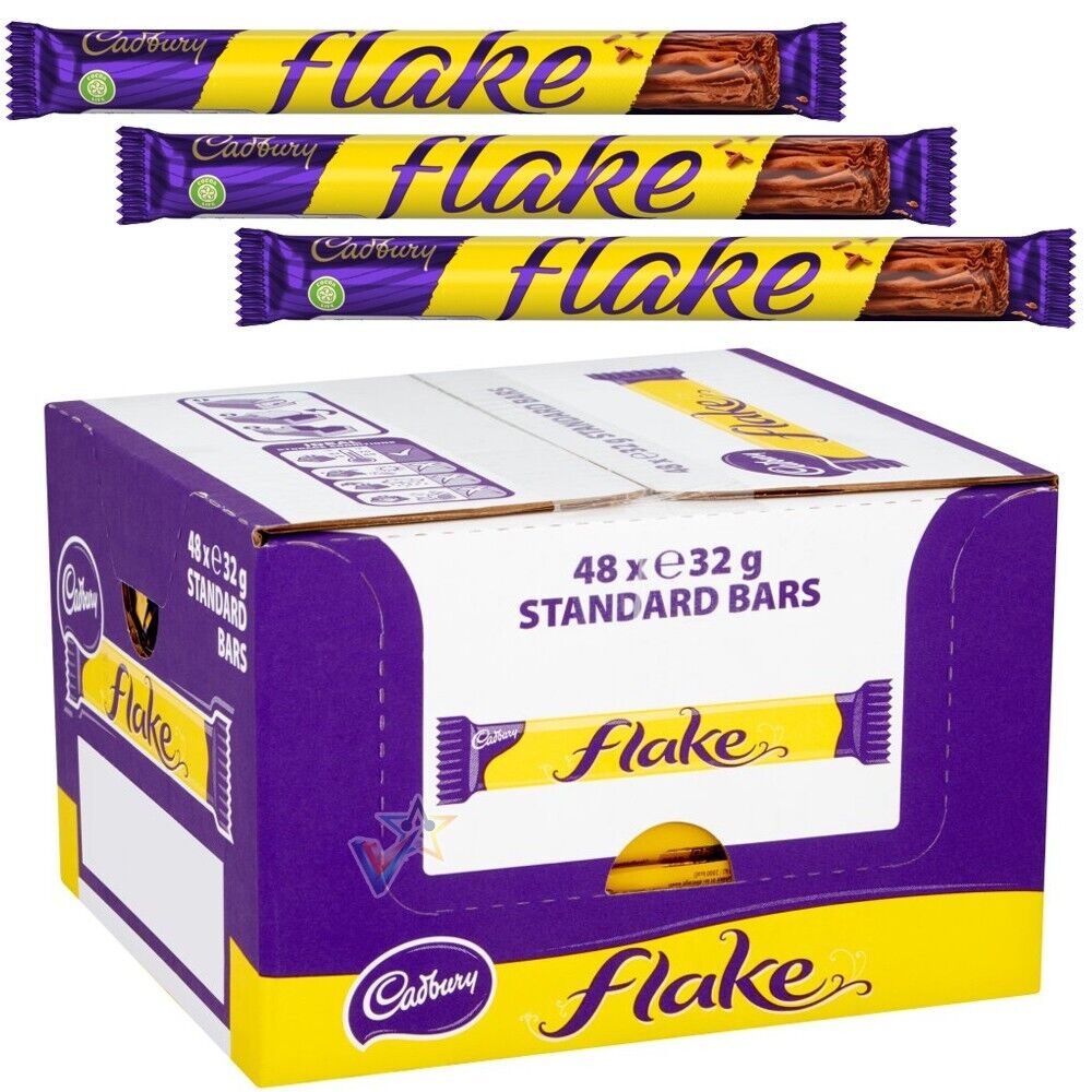 Cadbury Flake Chocolate Bar - 32g - Pack of 48