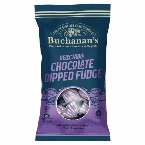 Buchanan's Delectable Chocolate Dipped Fudge Bag - 120g