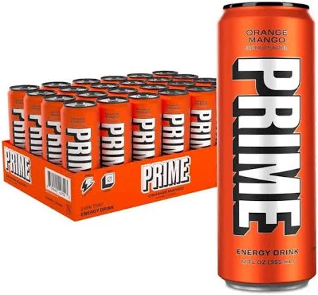 Prime Energy Drink Orange Mango - 355ml - Case of 24