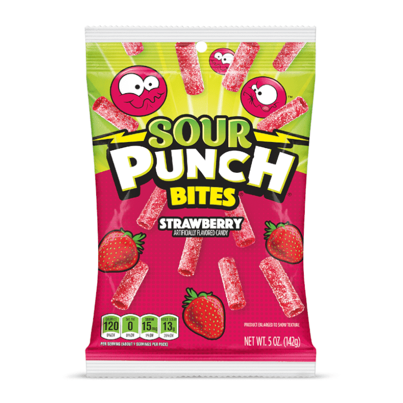 Sour Punch Strawberry Bites - 142g
