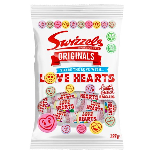 Swizzels Originals Love Hearts Bag - 125g