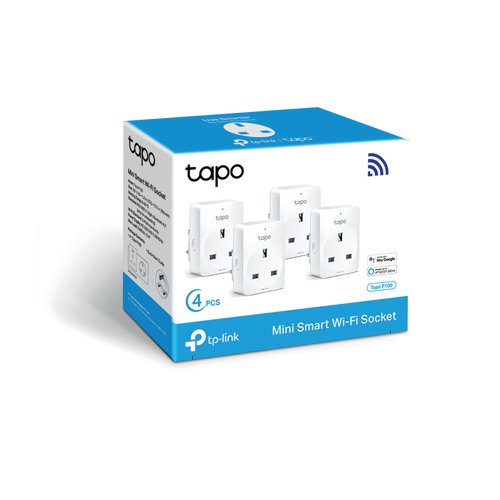 TP-Link Tapo Mini Smart Wi-Fi Socket - Pack of 4