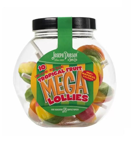 Dobsons Tropical Fruit Mega Lollies Gift Jar - 225g