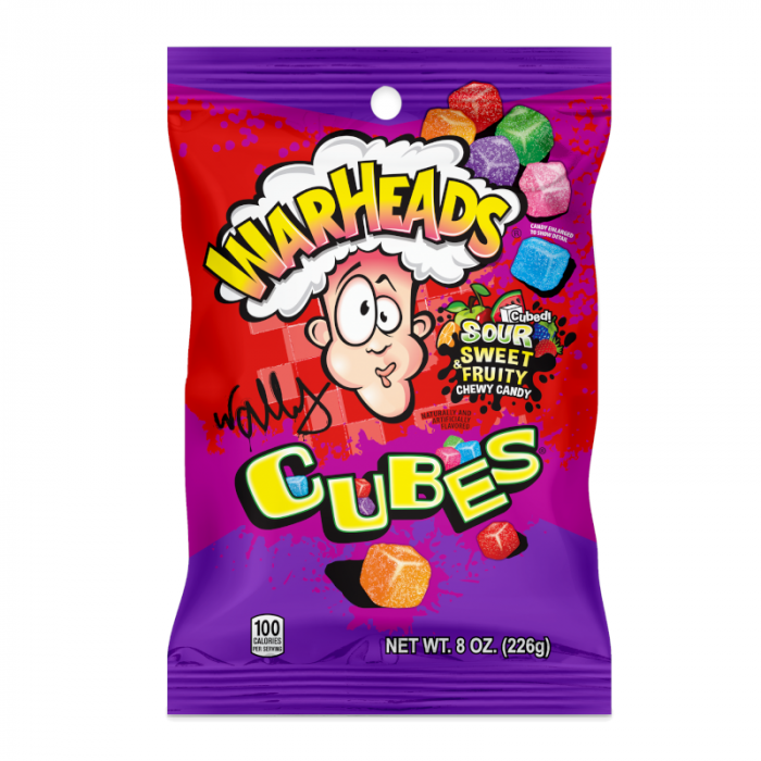 Warheads Sour Chewy Cubes - 226g