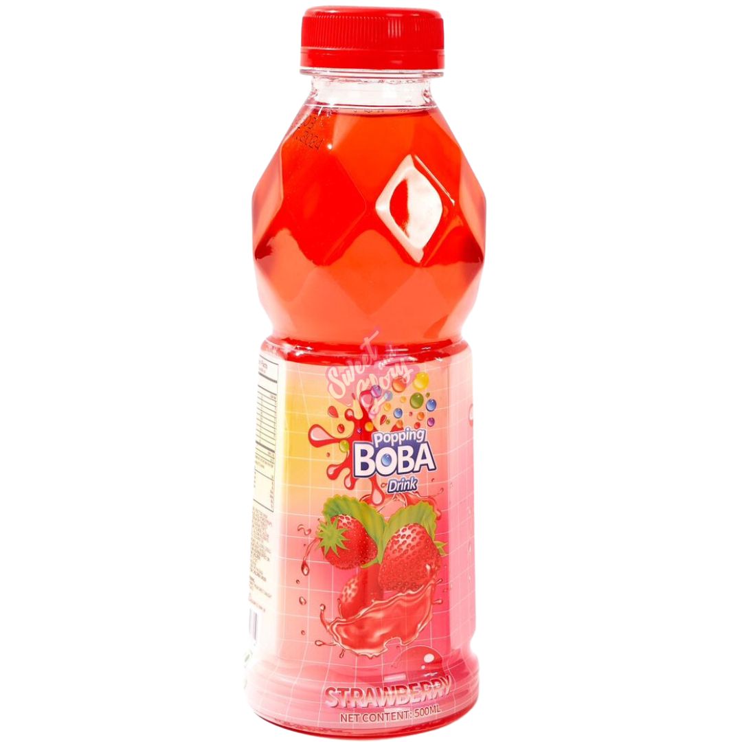 Popping Boba Drink Strawberry - 500ml