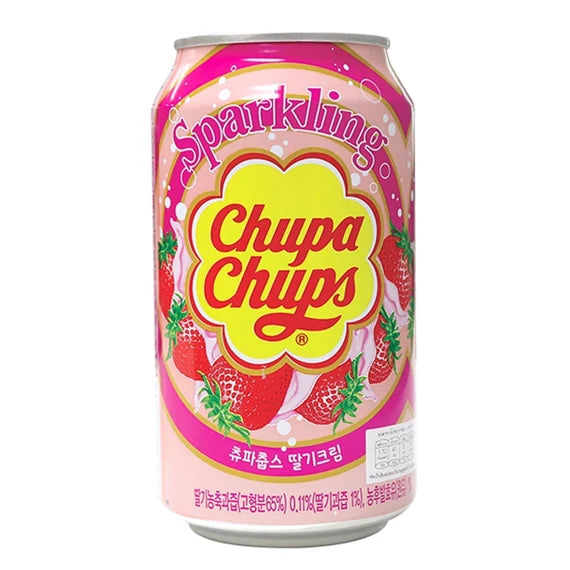 Chupa Chups Sparkling Strawberry & Cream - 345ml