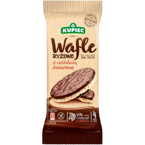 Kupiec Rice Cakes With Chocolate Dessert - 60g