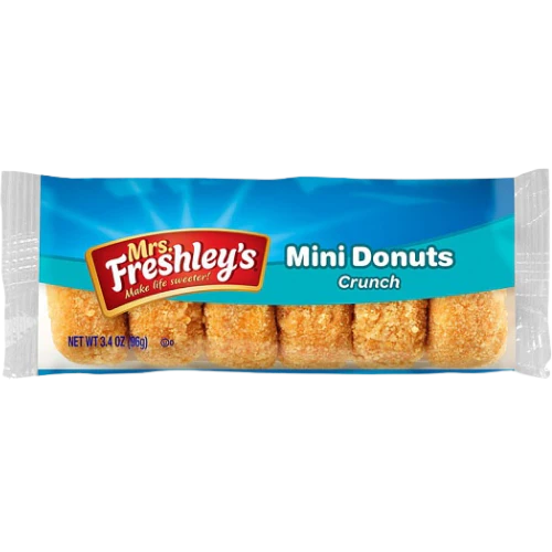 Mrs Freshley Mini Crunch Donuts - 85g - Pack of 6