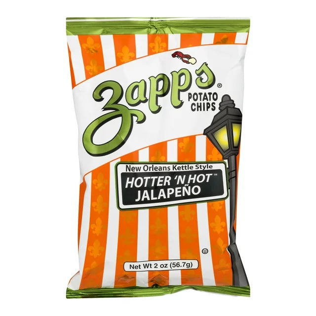 Zapp’s Hotter N Hot Jalapeno Potato Chips - 56.7g