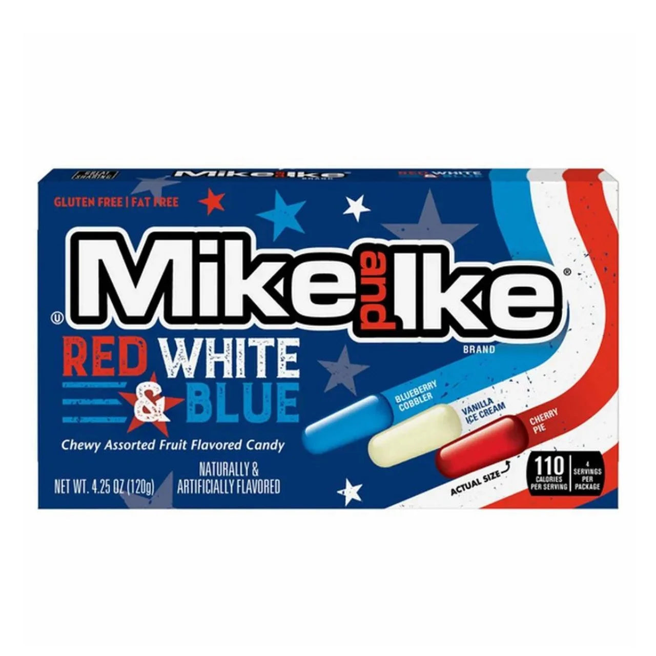 Mike & Ike Red White & Blue - 120g