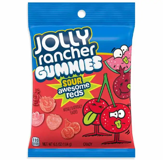 Jolly Rancher Gummies Sour Awesome Reds - 184g