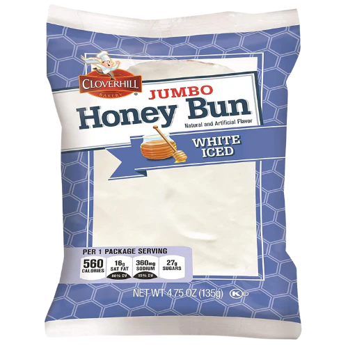 Cloverhill Bakery Honey Bun White Iced - 113g