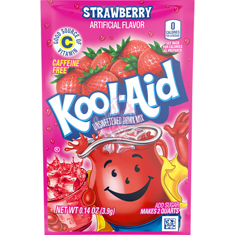 Kool Aid Unsweetened Strawberry - 3.9g