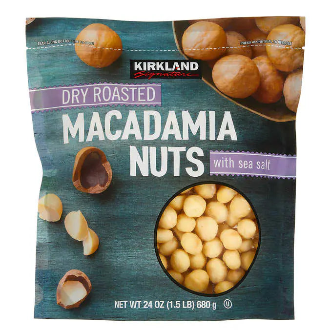 Kirkland Signature Dry Roasted Macadamia Nuts - 1.5 lbs