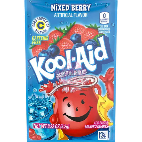 Kool Aid Unsweetened Mixed Berry - 6.2g