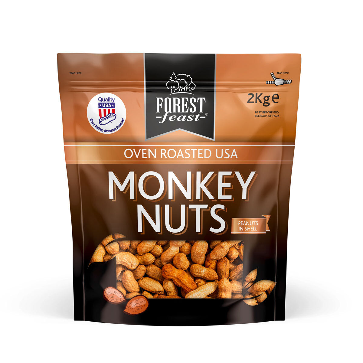 Forest Feast Oven Roasted Monkey Nuts - 2kg
