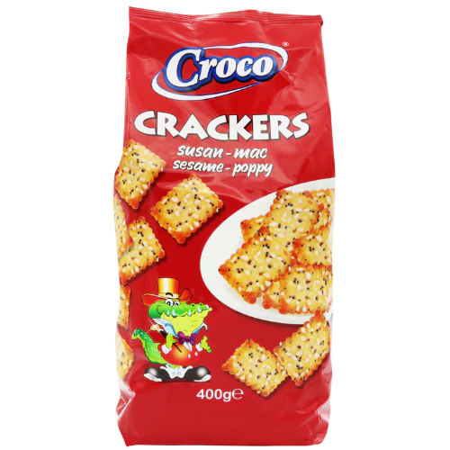 Croco Crackers Sesame & Poppy Seeds - 400g