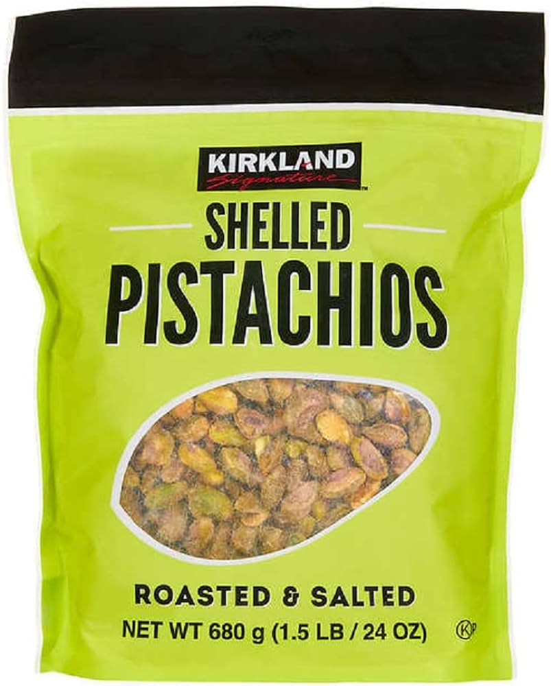 Kirkland Signature Roasted and Salted Shelled Pistachios - 680g