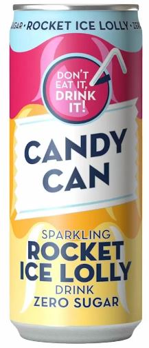 Candy Can Rocket Ice Lolly - 330ml