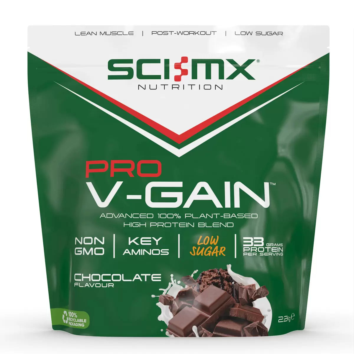 Sci-MX Nutrition PRO V-GAIN Plant Chocolate Protein Powder - 2.2kg