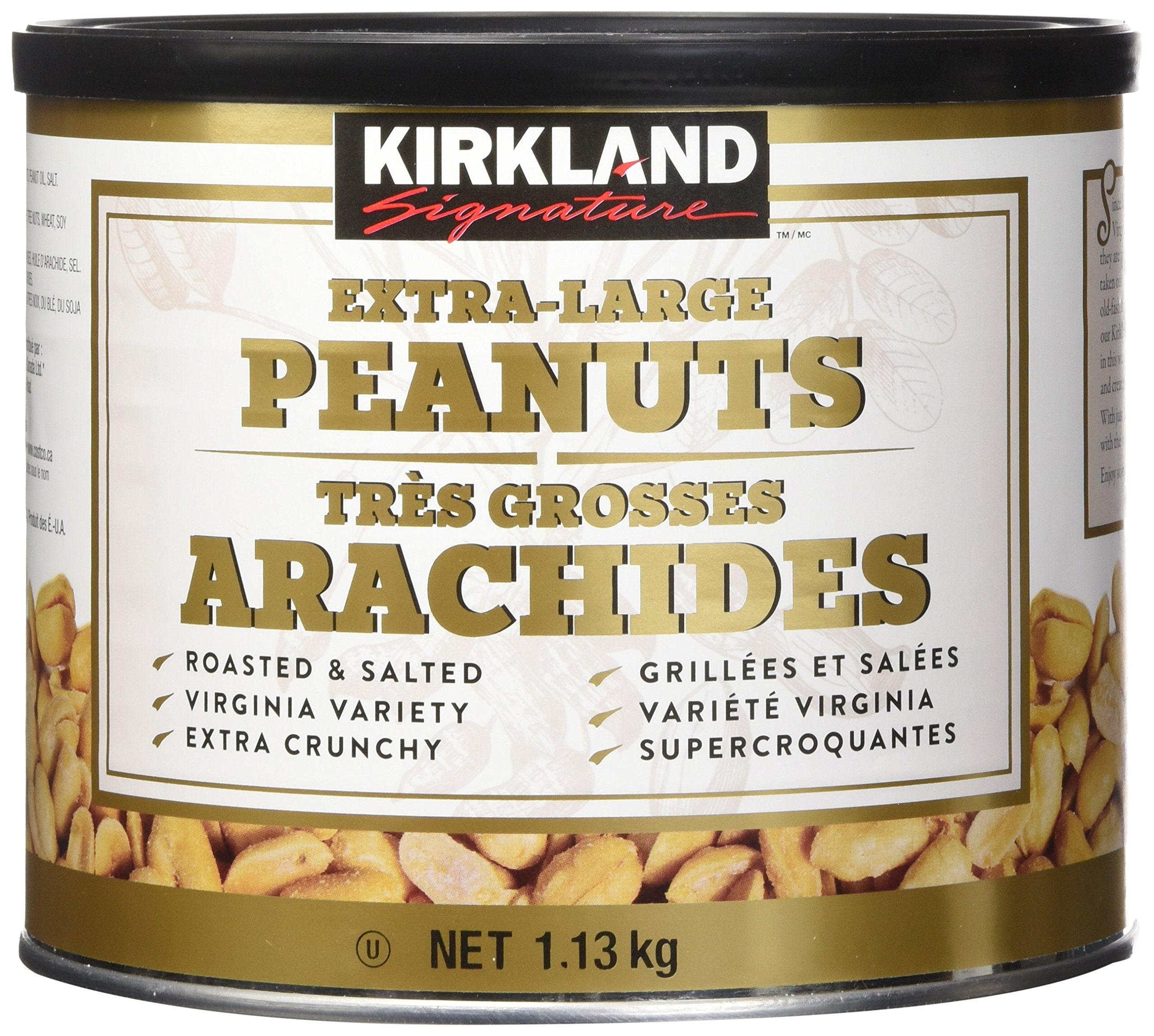 Kirkland Signature Super Extra-Large Roasted & Salted Peanuts - 1.13kg