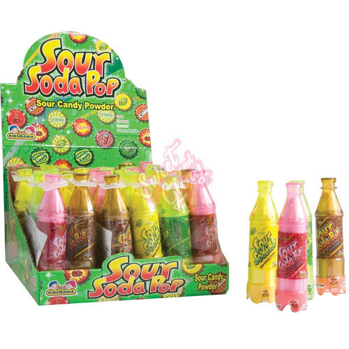 Soda Pop Bottles Sour Candy Powder - 36g - Greens Essentials