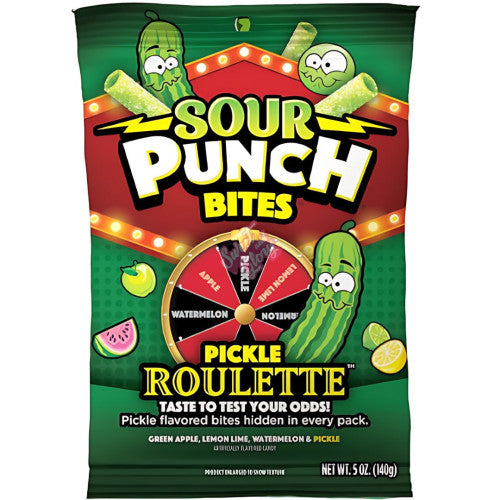 Sour Punch Bites Pickle Roulette - 141g