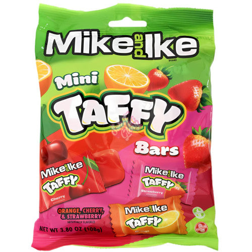 Mike & Ike Taffy Peg Bag - 108g