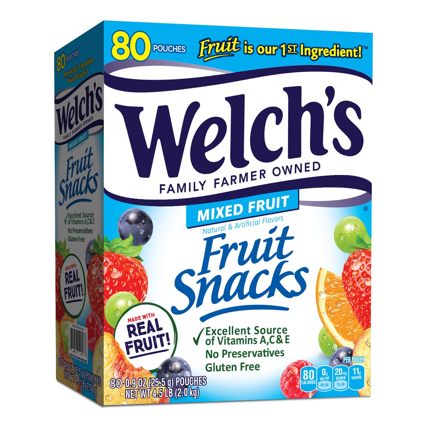 Welch's Fruit Snacks - 80 Pouches