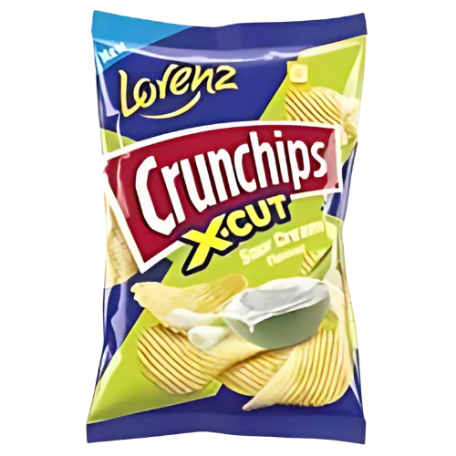 Lorenz Crunchips X-cut Sour Cream - 130g