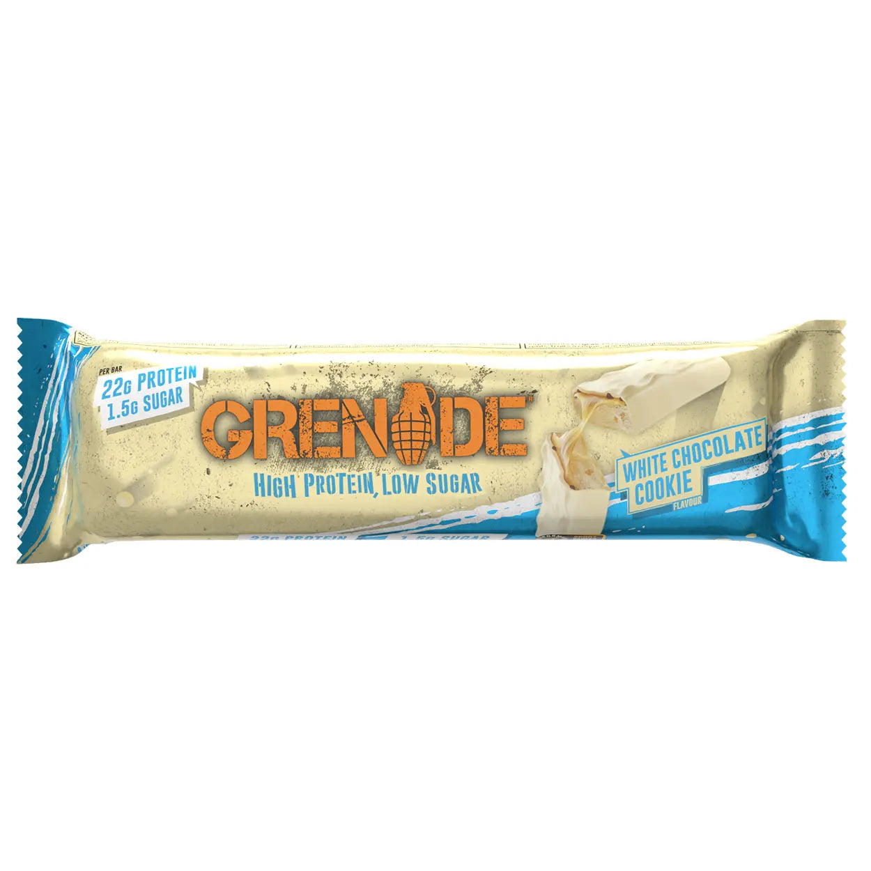 Grenade White Chocolate Cookie Flavour Protein Bar - 60g