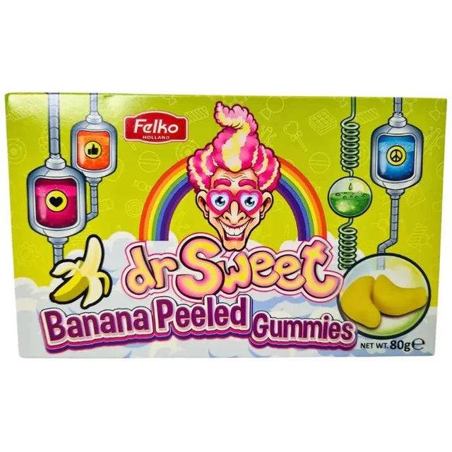 Dr Sweet Peeled Banana Gummies Theatre Box - 90g