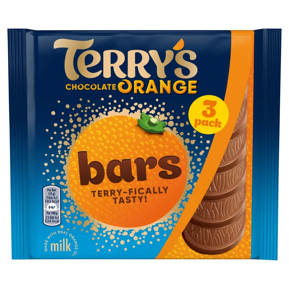 Terry's Milk Chocolate Orange Bars 3x35g Pack - 105g