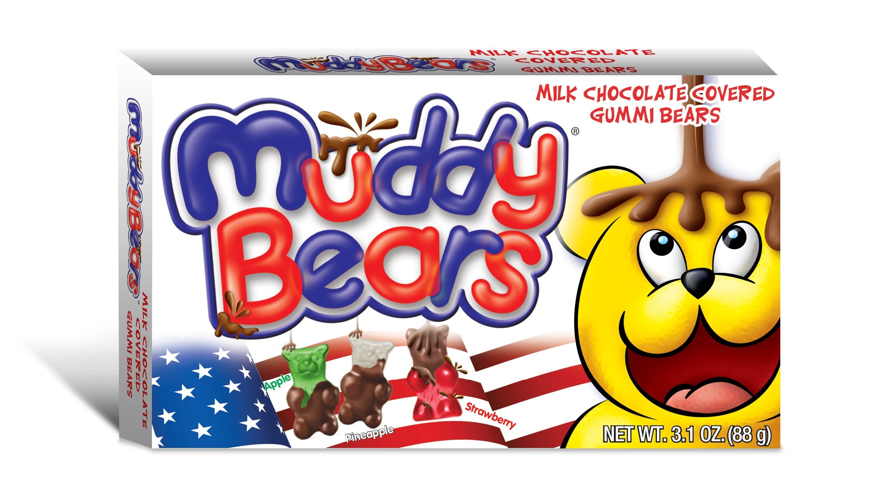 Muddy Bears Red, White & Blue Theatre Box - 88g