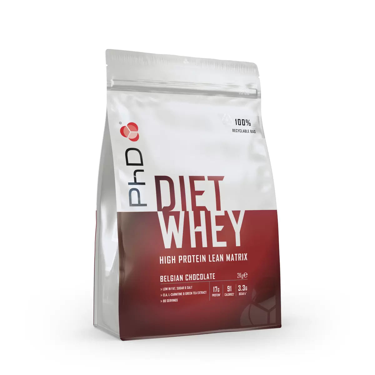 PHD Diet Whey Powder Belgian Chocolate Flavour - 2kg