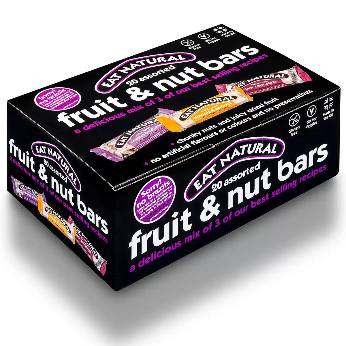Eat Natural 20 Assorted Snack Bars - 1.1kg