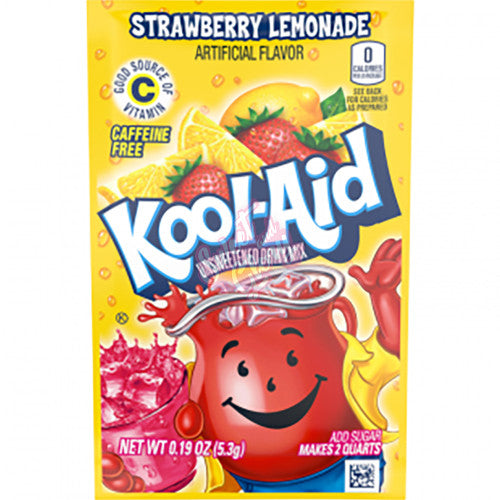 Kool Aid Twists Unsweetened Soarin' Strawberry Lemonade - 5.3g