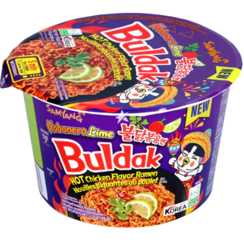 Samyang Buldak Habanero Lime Hot Chicken Ramen Big Bowl - 105g