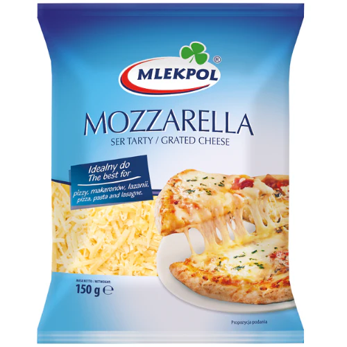 Mlekpol Mozzarella Grated - 150g