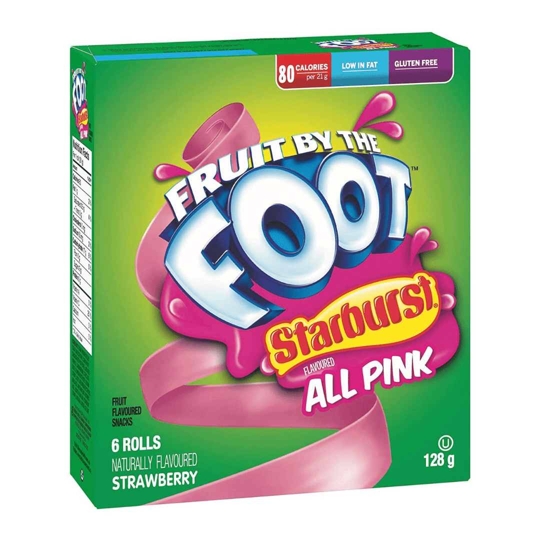 Fruit Roll Up Fruit by the Foot Starbrust All Pink - 128g