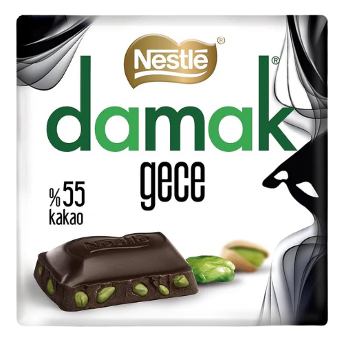 Damak Dark Pistachio Chocolate Bar - 60g - Greens Essentials